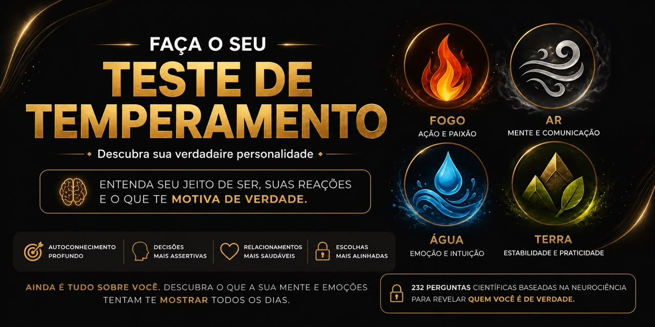 Faca o seu Teste de Temperamento